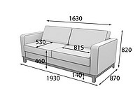 Диван для офиса Бентли Ben3M Диван трехместный (Экокожа Ecotex)